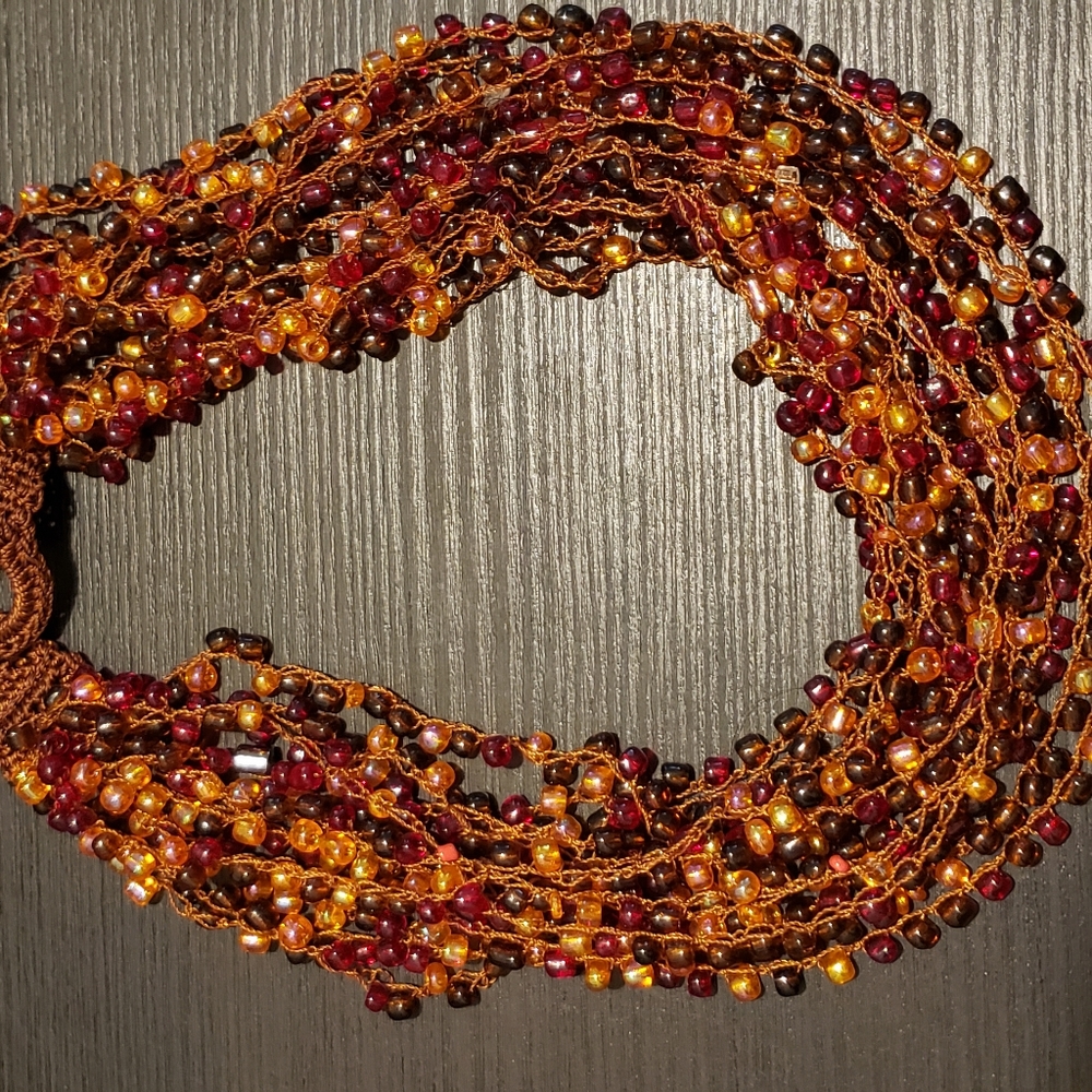 African necklace. Choker style.